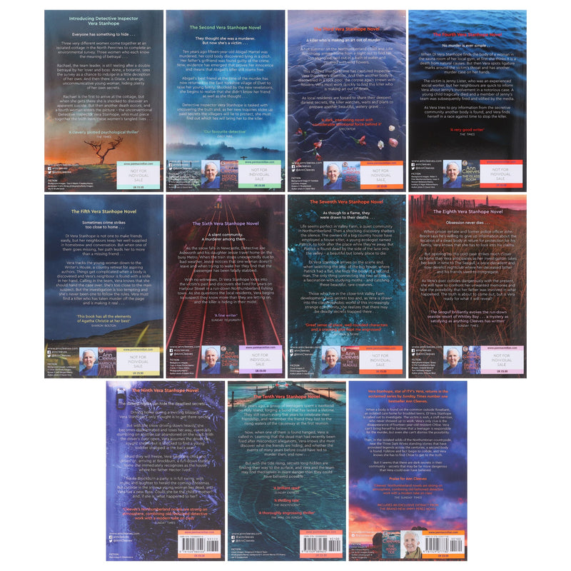 Vera Stanhope Series (Book 1-11) by Ann Cleeves 11 Books Collection Set - Fiction - Paperback Fiction Pan Macmillan