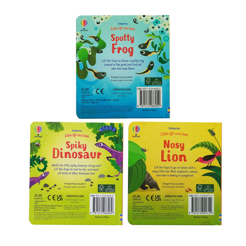 Little Lift and Look Series by Anna Milbourne 3 Books Collection Set - Ages 2+ - Board Book 0-5 Usborne Publishing Ltd