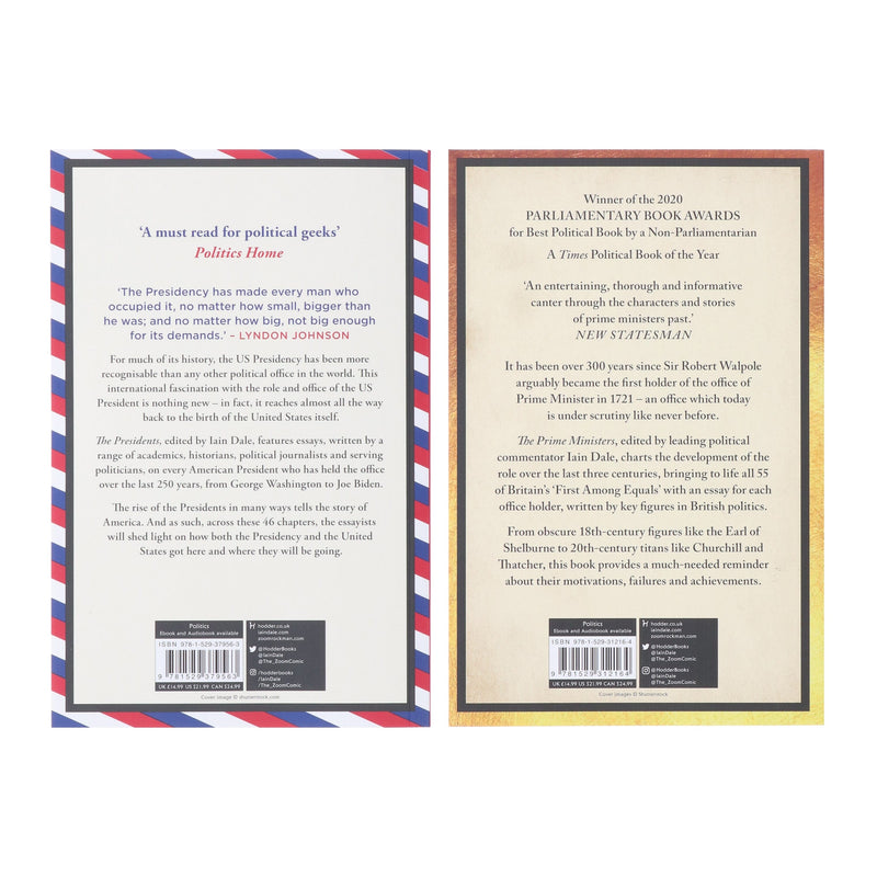 Iain Dale Collection (The Prime Ministers & The Presidents) 2 Books Set - Non Fiction - Paperback Non-Fiction Hachette