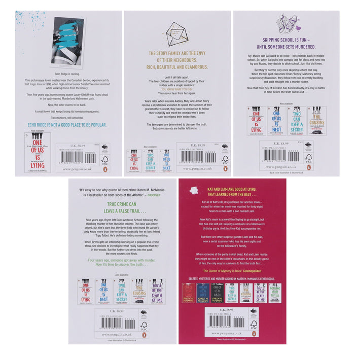 Karen M. McManus Novels 5 Books Collection Set - Ages 12-17 - Paperback Fiction Penguin Random House