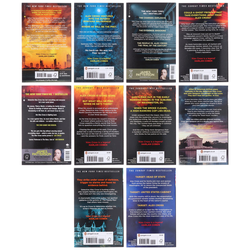 Alex Cross Series (Book 22-31) by James Patterson 10 Books Collection Set - Fiction - Paperback Fiction Penguin Random House