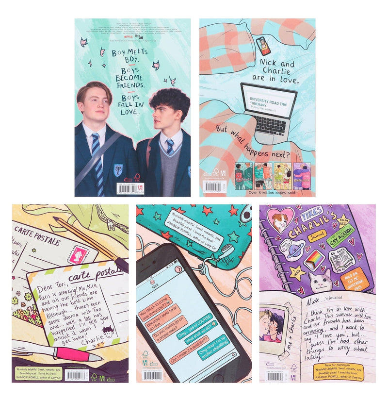 Heartstopper by Alice Oseman: Volumes 1-5 Collection Set - Ages 13+ - Paperback Graphic Novels Hodder Children’s Books