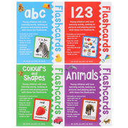 Flashcards Tray: Four Sets of 27 Double-Sided Flashcards (Get Set Go) - Ages 3+ - Cards 3-5 Miles Kelly Publishing Ltd