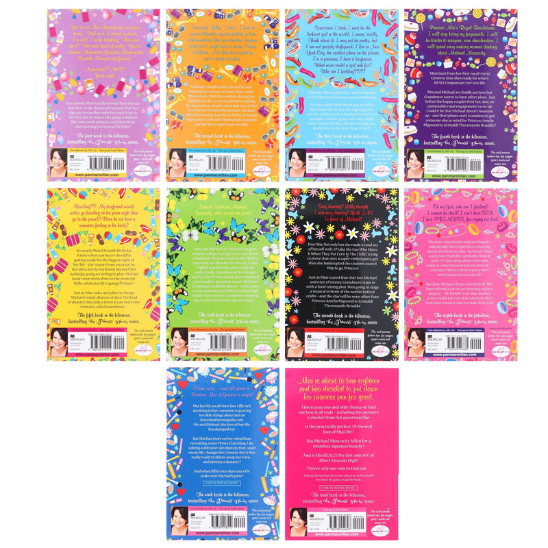The Princess Diaries by Meg Cabot 10 Books Collection Set - Ages 12+ - Paperback Young Adult Pan Macmillan