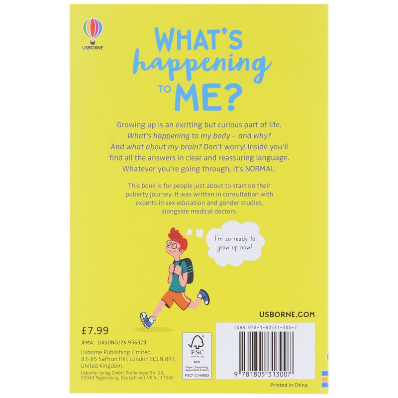 What's Happening To Me? The Boy One (What and Why) By Alex Frith & Micaela Tapsell - Ages 10+ - Paperback 9-14 Usborne Publishing Ltd