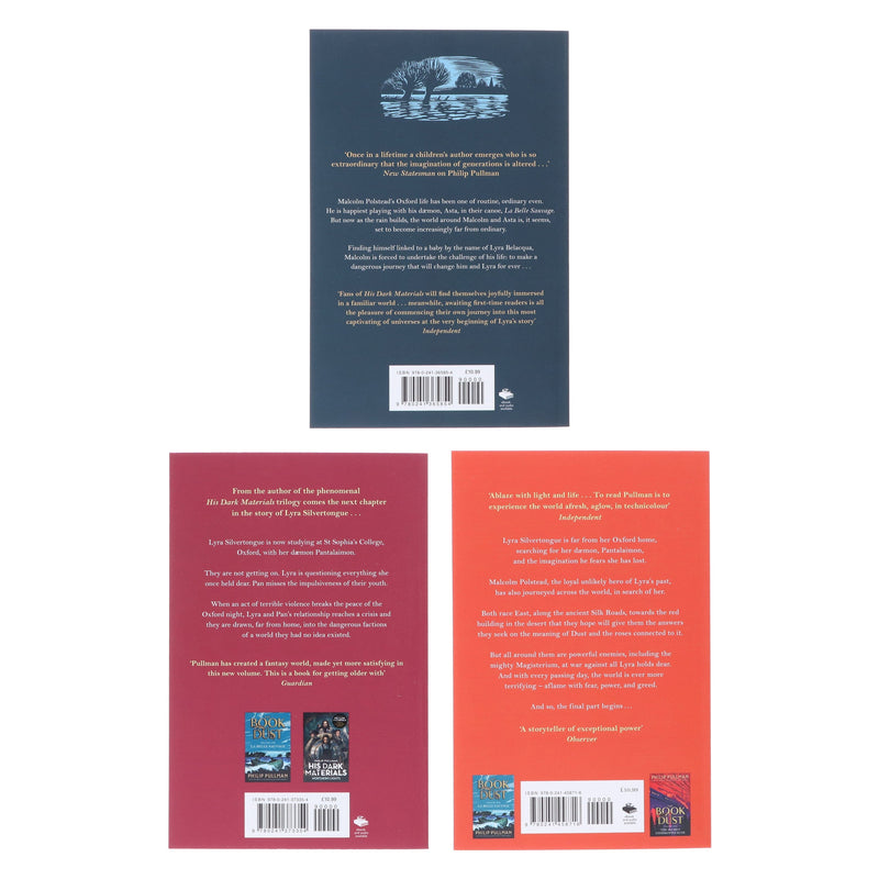 The Book of Dust (Vol 1-3) (His Dark Materials) by Philip Pullman Illustrated 3 Books Collection Set - Ages 12-17 - Paperback
