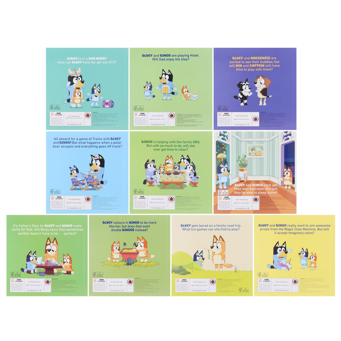 Bluey: 10 Awesome Box of Books Collection Set - Ages 3+ - Paperback 3-5 Penguin Random House