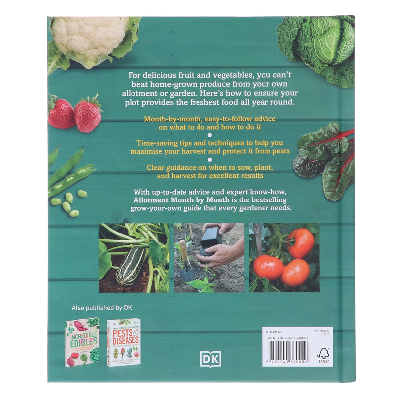 Allotment Month By Month: Grow your Own Fruit and Vegetables: Know What to do When by Alan Buckingham - Non Fiction - Hardback Non-Fiction DK