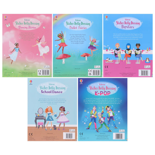 Usborne Sticker Dolly Dressing Collection Illustrated 5 Books Set - Ages 5+ - Paperback 5-7 Usborne Publishing Ltd
