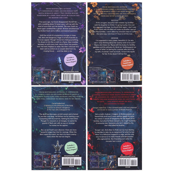 Queens and Monsters Series by J. T. Geissinger 4 Books Collection Set - Fiction - Paperback Fiction Pan Macmillan