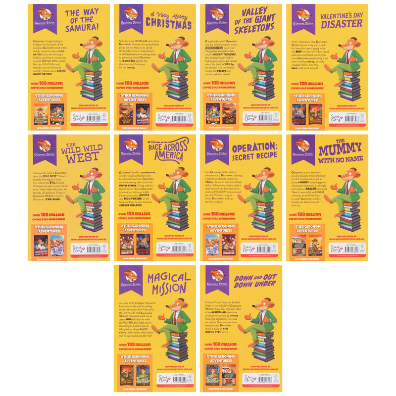 Geronimo Stilton Series 4: The 10 Books Collection Box Set - Ages 5-7 - Paperback B2D DEALS Sweet Cherry Publishing
