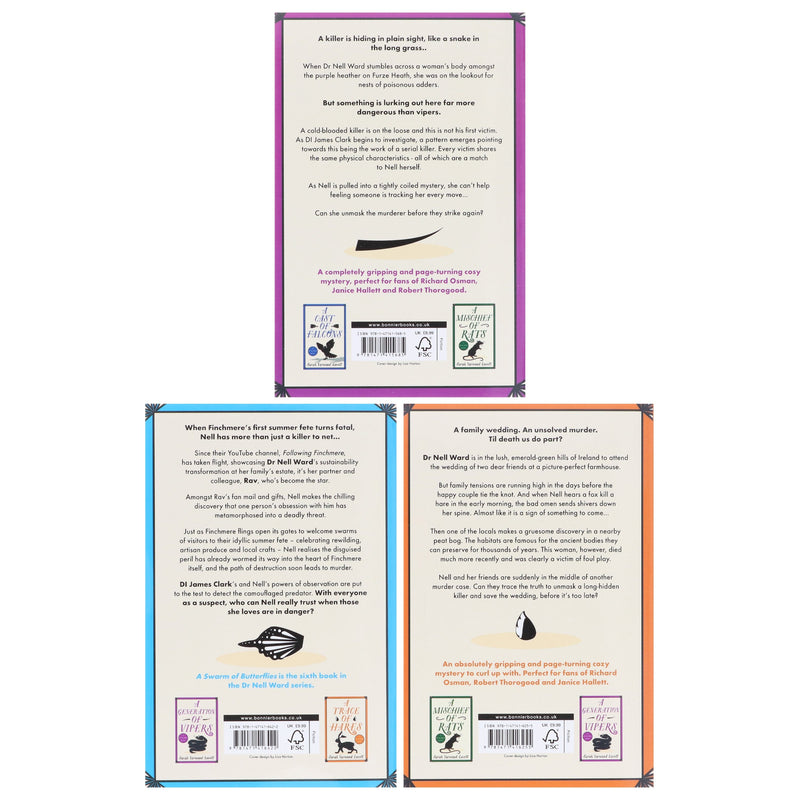 Dr Nell Ward Mysteries (Book 4-6) By Sarah Yarwood-Lovett 3 Books Coll ...