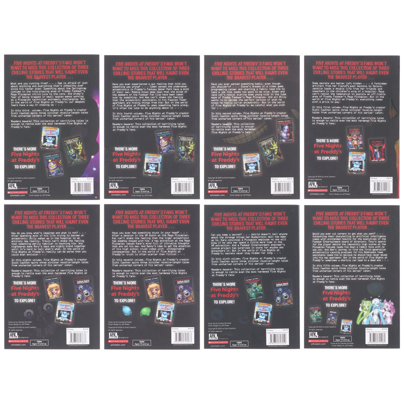 Five Nights at Freddy's: Tales from the Pizzaplex Series By Scott Cawthon 8 Books Collection - Ages 12-14 - Paperback 9-14 Scholastic