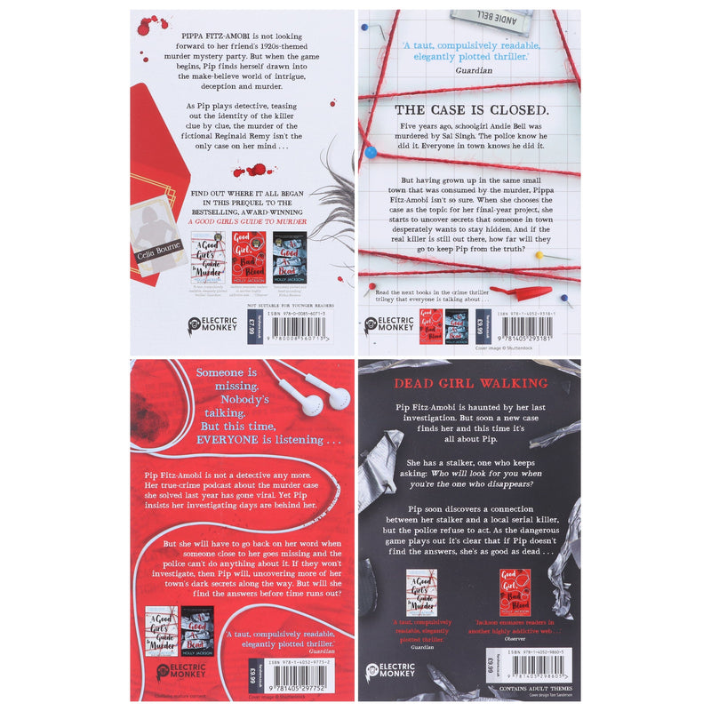 A Good Girl’s Guide To Murder Series By Holly Jackson 4 Books Collection Set - Ages 14+ - Paperback Fiction Electric Monkey