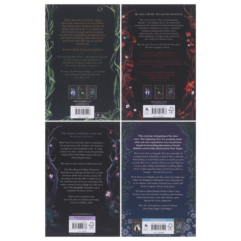 The Kingkiller Chronicle by Patrick Rothfuss 4 Books Collection Set - Fiction - Paperback Fiction Hachette