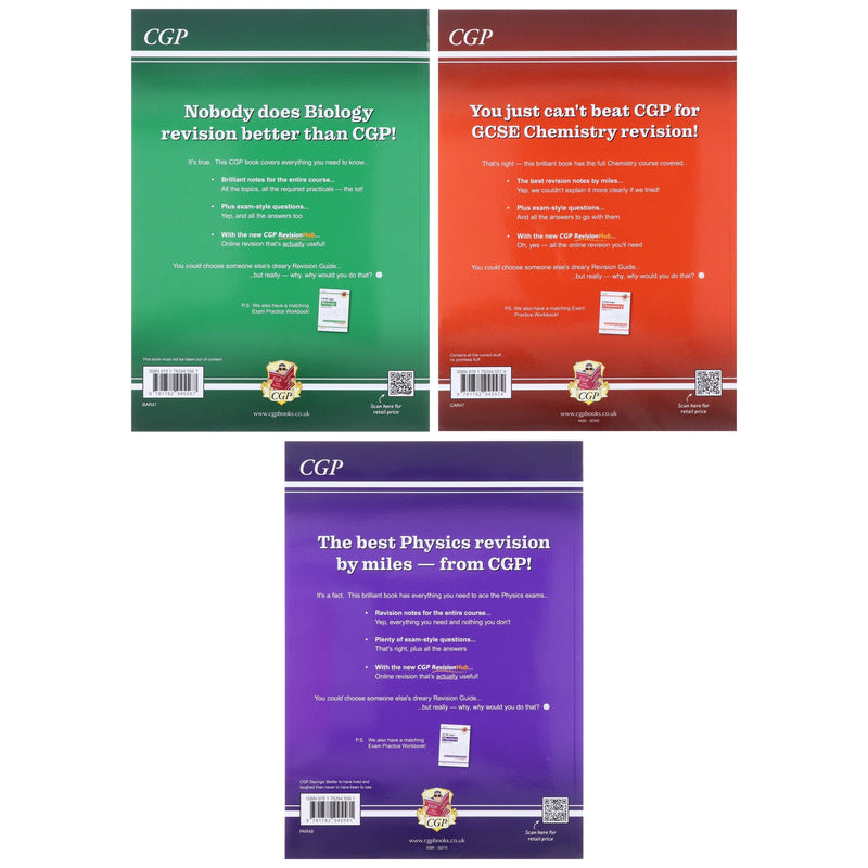CGP GCSE Science AQA Higher Revision Guide with CGP RevisionHub 3 Books Set - Paperback Young Adult Coordination Group Publications Ltd (CGP)