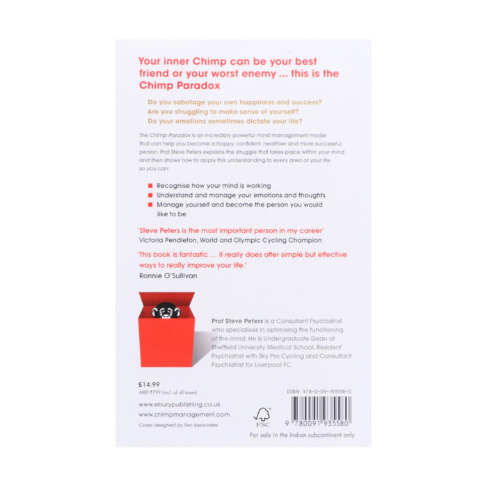 thumbnail image 2 of The Chimp Paradox: The Mind Management By Prof Steve Peters – Paperback, Non-Fiction, Self-Help 2 of 6