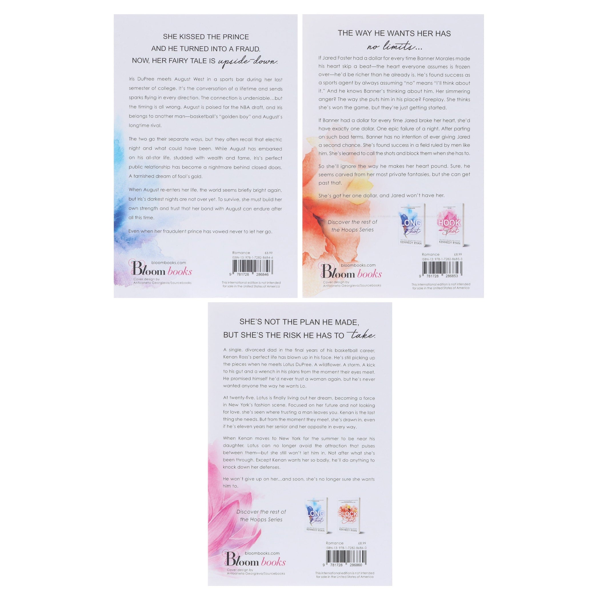 HOOPS Series By Kennedy Ryan 3 Books Collection Set Fiction