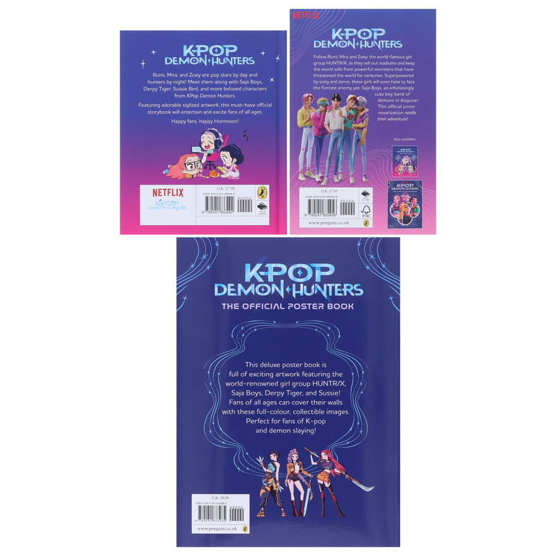 K-Pop Demon Hunters 3 Books Collection Set - Ages 6+ - Paperback/Hardback 5-7 Penguin Random House