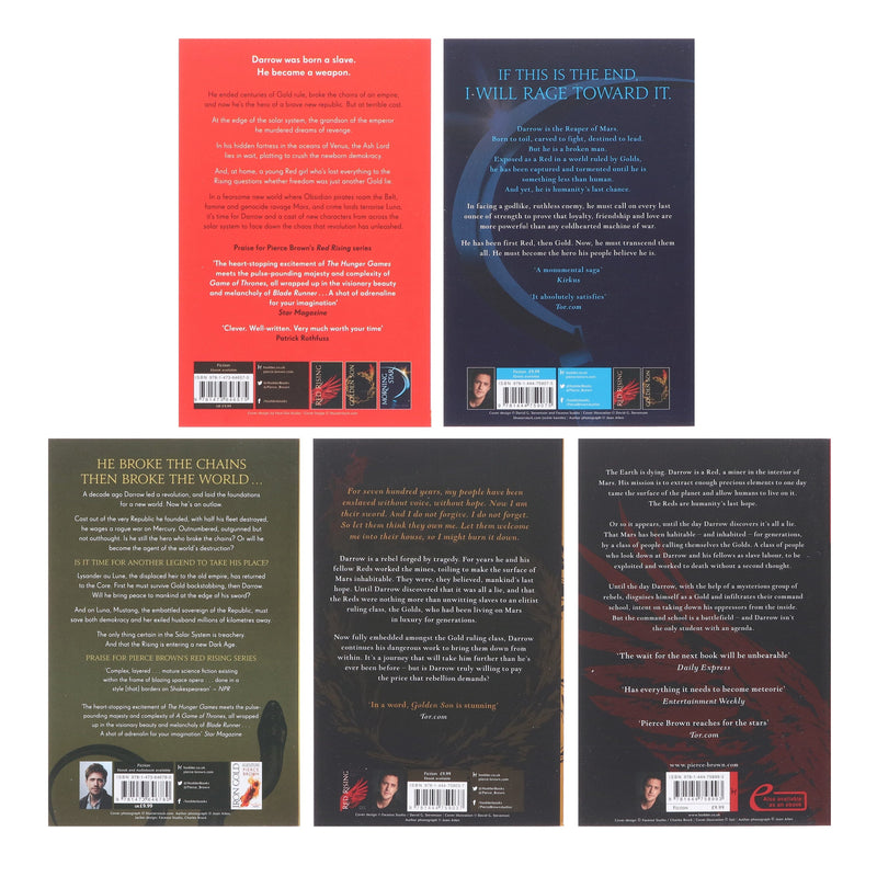 All Red Rising Books The Red Rising Series by Pierce Brown 5 Books Collection Set - Fiction ...