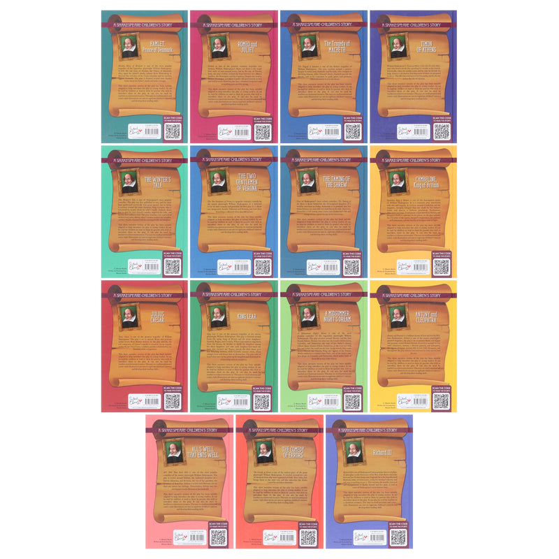 A Shakespeare Easy Classics Children's Stories 15 Books Collection Set With Free Audiobook! - Ages 7+ - Hardback 7-9 Sweet Cherry Publishing