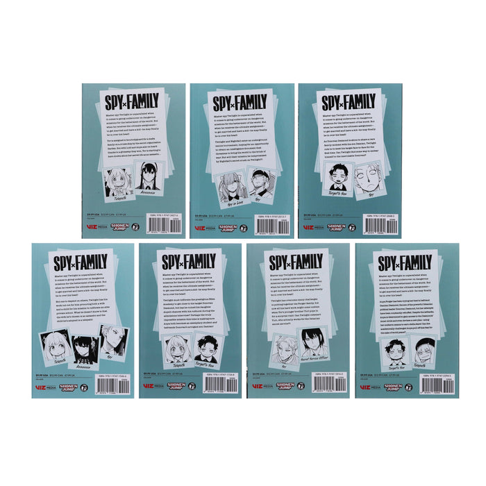Spy x Family Series by Tatsuya Endo 7 Books Collection Set - Manga - Paperback Graphic Novels Viz Media, Subs. of Shogakukan Inc