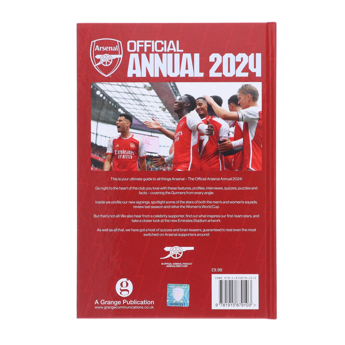 Official Arsenal Annual 2024 By Josh James - Non Fiction - Hardback Non-Fiction Grange Communications Ltd