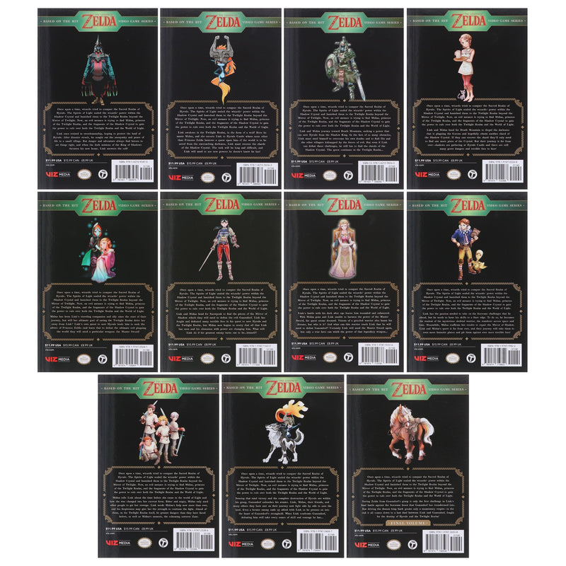 The Legend of Zelda: Twilight Princess: Volumes 1-11 Complete Box Set by Akira Himekawa - Manga - Paperback Graphic Novels Viz Media, LLC