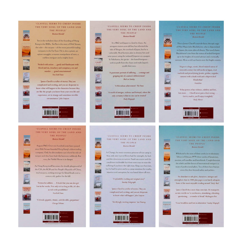 The Asian Saga Series By James Clavell 6 Books Collection Set - Fiction - Paperback Fiction Hachette