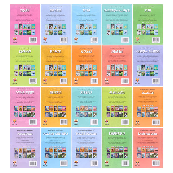 Introduction to Nature and Geography by Jasmine Brooke 20 Book Collection Box Set - Ages 7+ - Paperback 7-9 Fox Eye Publishing