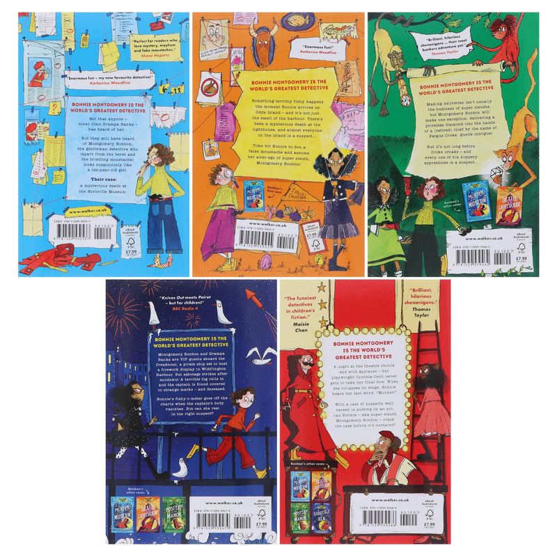 Montgomery Bonbon Series by Alasdair Beckett-King: Illustrated 5 Books Collection Set - Ages 9-12 - Paperback 9-14 Walker Books