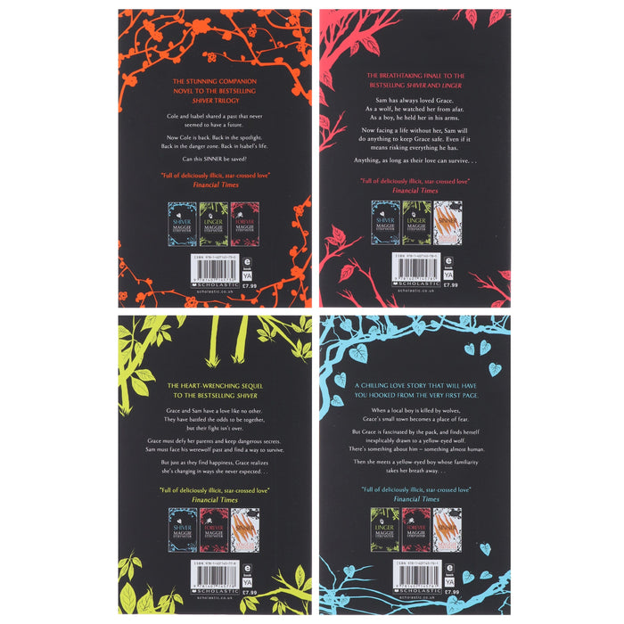 Wolves of Mercy Falls Series 4 Books Collection Set by Maggie Stiefvater - Ages 13+ - Paperback Young Adult Scholastic