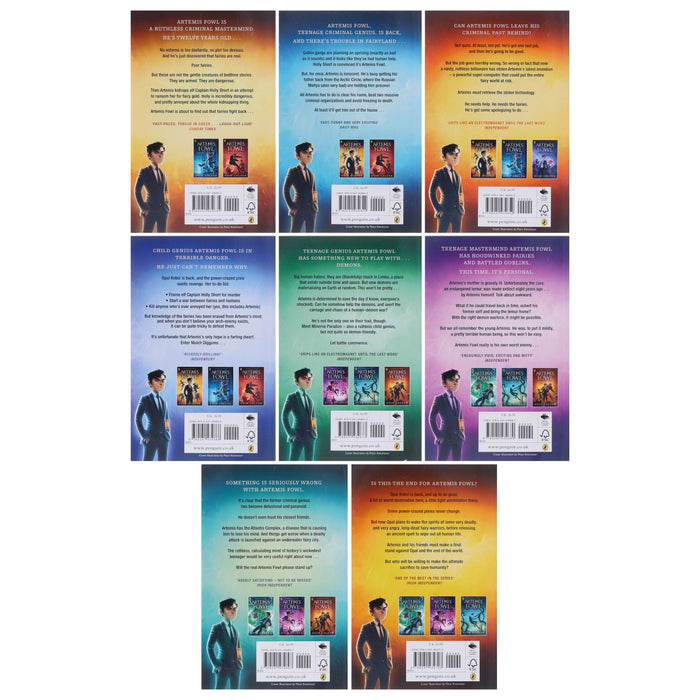 Artemis Fowl Series By Eoin Colfer Complete Collection 8 Books Set - Ages 9-16 - Paperback