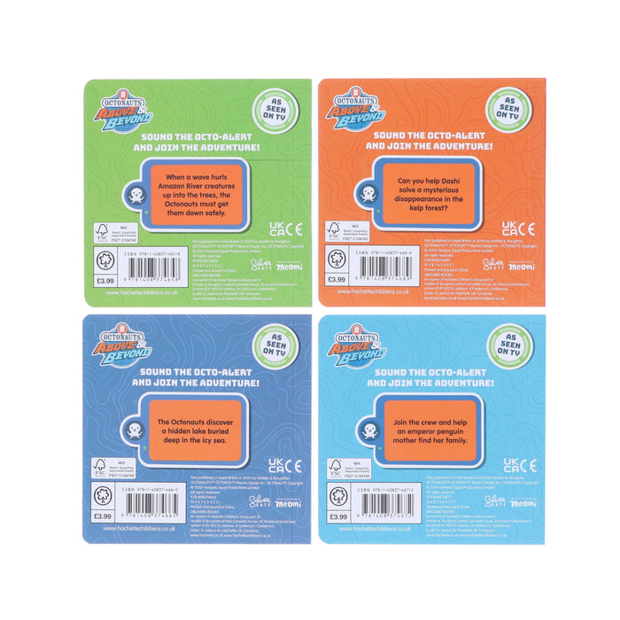 Octonauts Above & Beyond Little Library 4 Books Collection Box Set - Ages 3+ - Board Book 3-5 Orchard Books