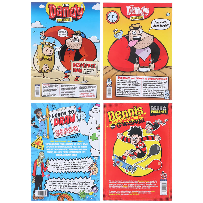 The Beano & Dandy Presents 4 Comic Books Collection Set - Ages 5+ - Paperback Graphic Novels D.C.Thomson & Co Ltd