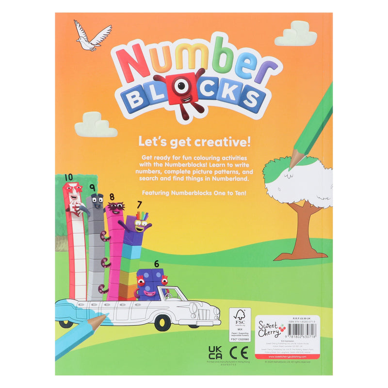 Numberblocks Colouring Fun: All Aboard For Colouring Fun! - Ages 3-6 - Paperback 3-5 Sweet Cherry Publishing
