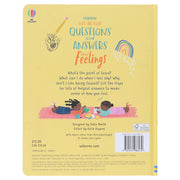 Usborne: Lift-the-Flap Questions and Answers About Feelings by Lara Bryan - Ages 6-9 - Board Book Usborne Publishing Ltd