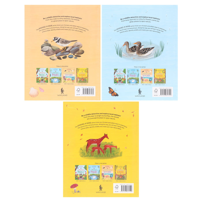 Adventures in Nature Series by Jen Green Illustrated 3 Picture Books Collection Set - Ages 7+ - Paperback 7-9 Hachette