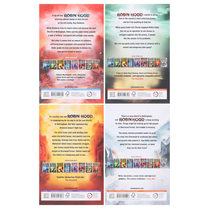 Robin Hood Series (Vol 6-9) by Robert Muchamore 4 Books Collection Set - Ages 12-17 - Paperback Young Adult Bonnier Books Ltd