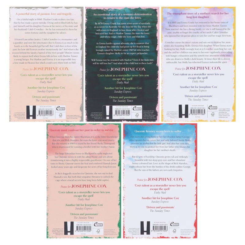 Emma Grady & Queenie Sagas By Josephine Cox: 5 Books Collection Set - Fiction - Paperback Fiction Hachette