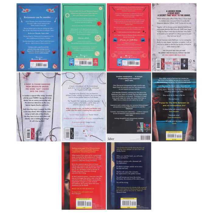 Psychological & Crime Thriller Collection Bundle 10 Books Set – Fiction - Paperback Fiction Various