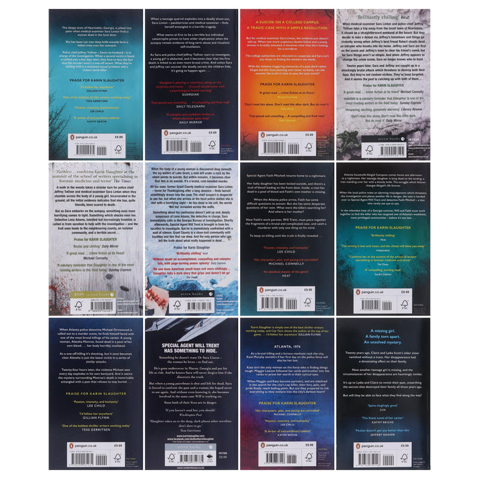 Karin Slaughter Will Trent and Grant County Series 12 Books Collection Set - Fiction - Paperback Fiction Arrow Books