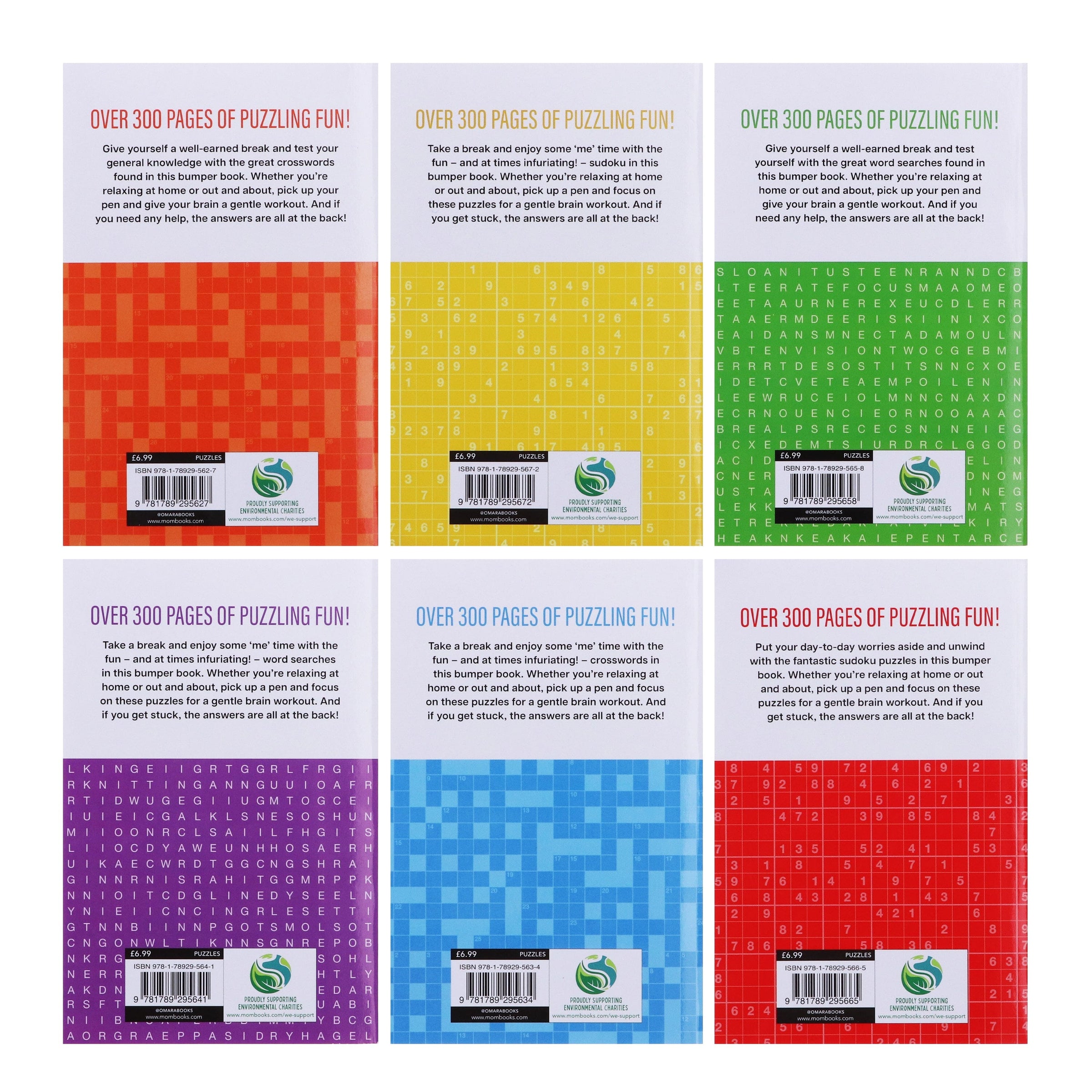 The Mammoth Book Of Crosswords, Word Searches And Sudoku 6 Books Colle ...