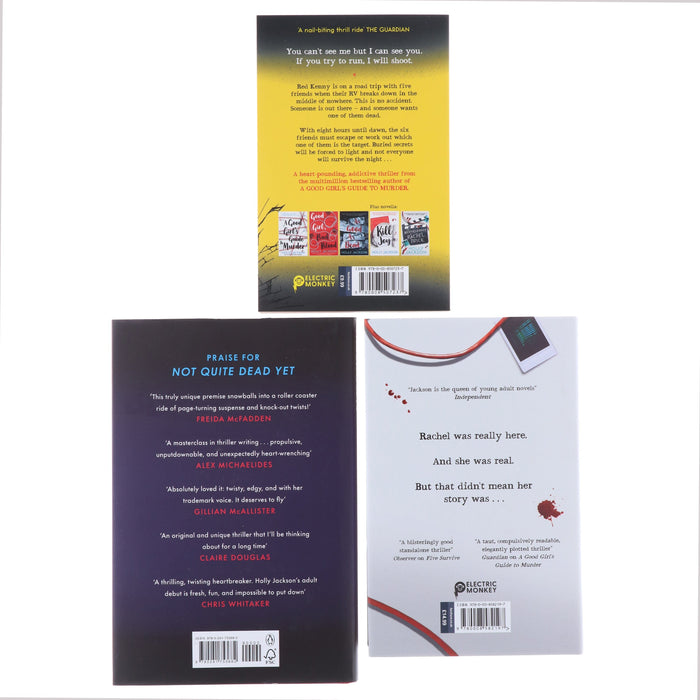 Holly Jackson's (Five Survive, The Reappearance of Rachel Price & Not Quite Dead Yet) 3 Books Collection Set - Fiction - Paperback/Hardback Fiction Penguin Random House