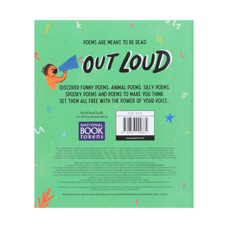 All Poems Aloud by Joseph Coelho: World Book Day 2025 - Ages 6-9 - Paperback 0-5 Quarto Publishing Ltd