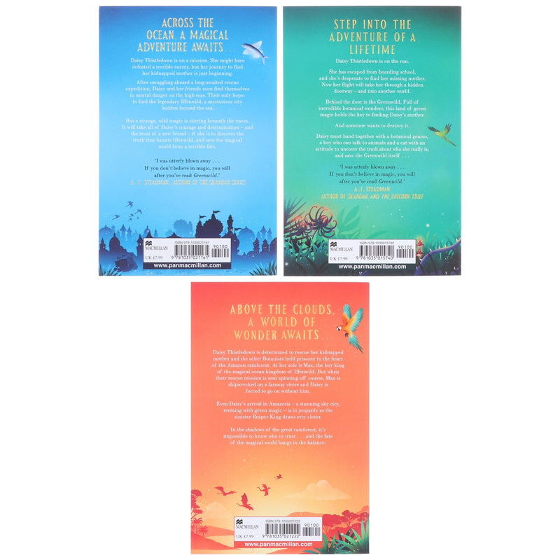 Greenwild Trilogy by Pari Thomson Illustrated 3 Books Collection Set - Ages 9-11 - Paperback 9-14 Pan Macmillan