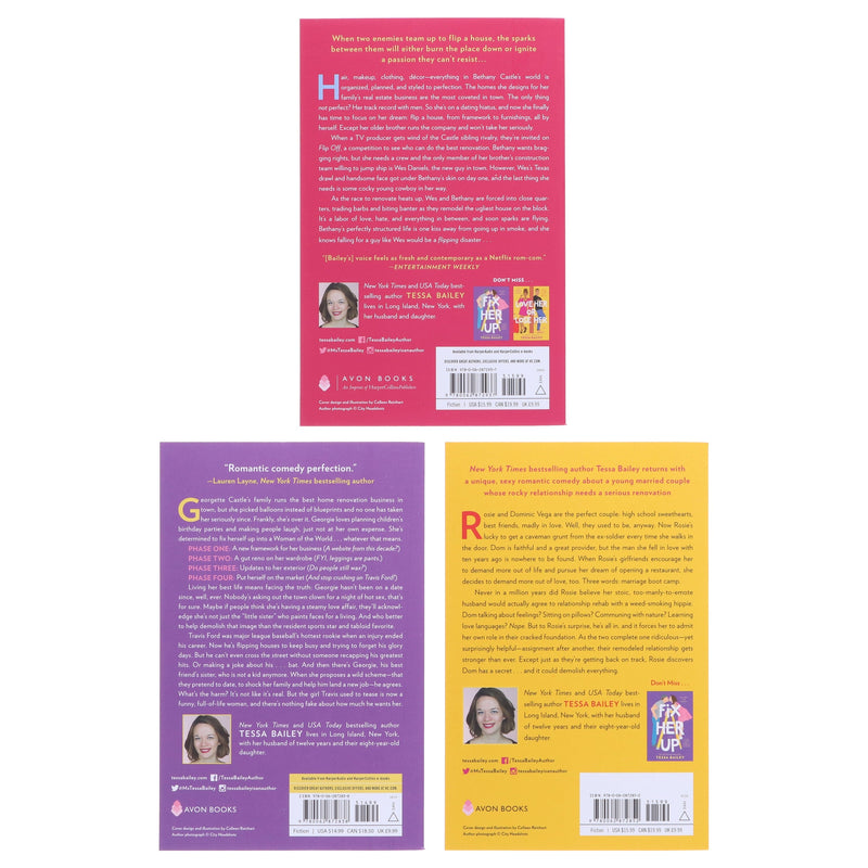 Hot And Hammered Series 3 Books Collection Set By Tessa Bailey - Fiction - Paperback Fiction Avon