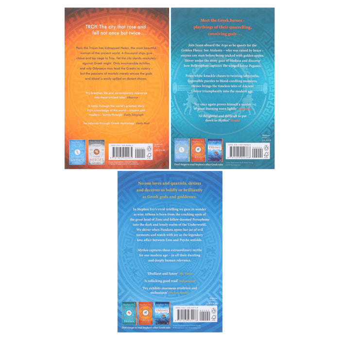 Greek Myths Series By Stephen Fry 3 Books Collection Set - Fiction - Paperback Fiction Penguin