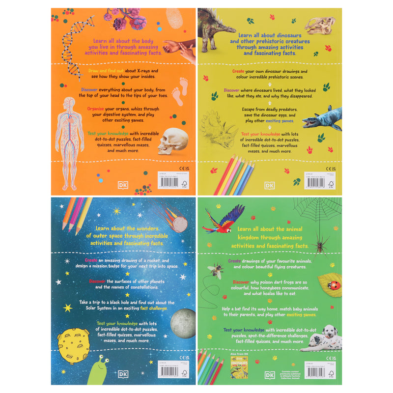 DK: The Fact-Packed Activity Book Collection 4 Books Set - Ages 5+ - Paperback