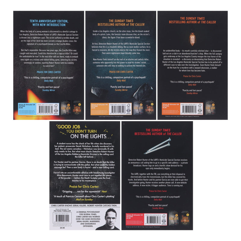 Robert Hunter Series Vol. 1-5 by Chris Carter 5 Books Collection Set - Fiction - Paperback Fiction Simon & Schuster